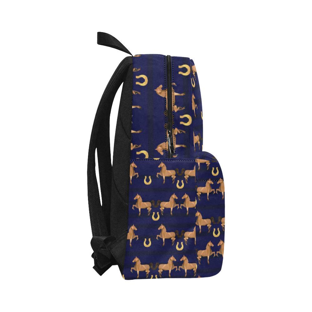 Horse Luxury Themed Pattern Print Waterproof Backpack-JTAMIGO.COM