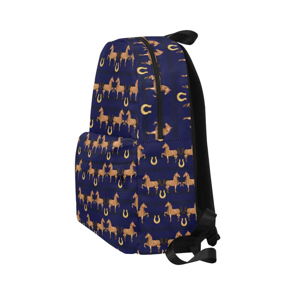 Horse Luxury Themed Pattern Print Waterproof Backpack-JTAMIGO.COM