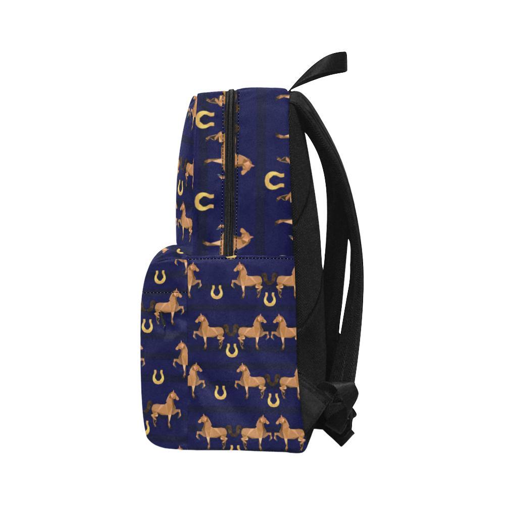 Horse Luxury Themed Pattern Print Waterproof Backpack-JTAMIGO.COM