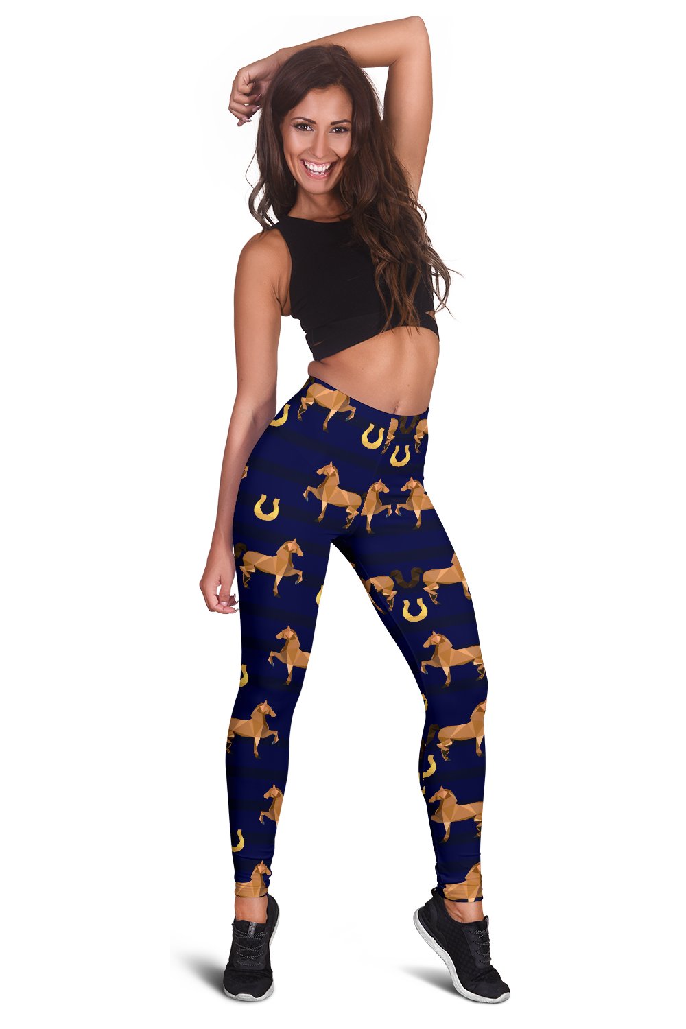 Horse Luxury Themed Pattern Print Women Leggings