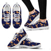 Horse Luxury Themed Pattern Print Women Sneakers Shoes