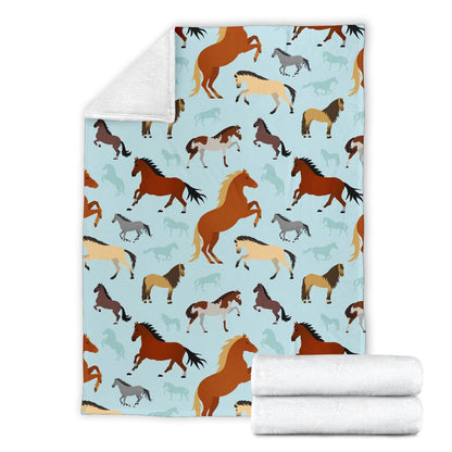 Hummingbird Cute Themed Print Fleece Blanket