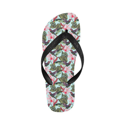 Hummingbird Cute Themed Print Flip Flops-JTAMIGO.COM