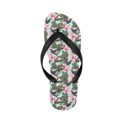 Hummingbird Cute Themed Print Flip Flops-JTAMIGO.COM