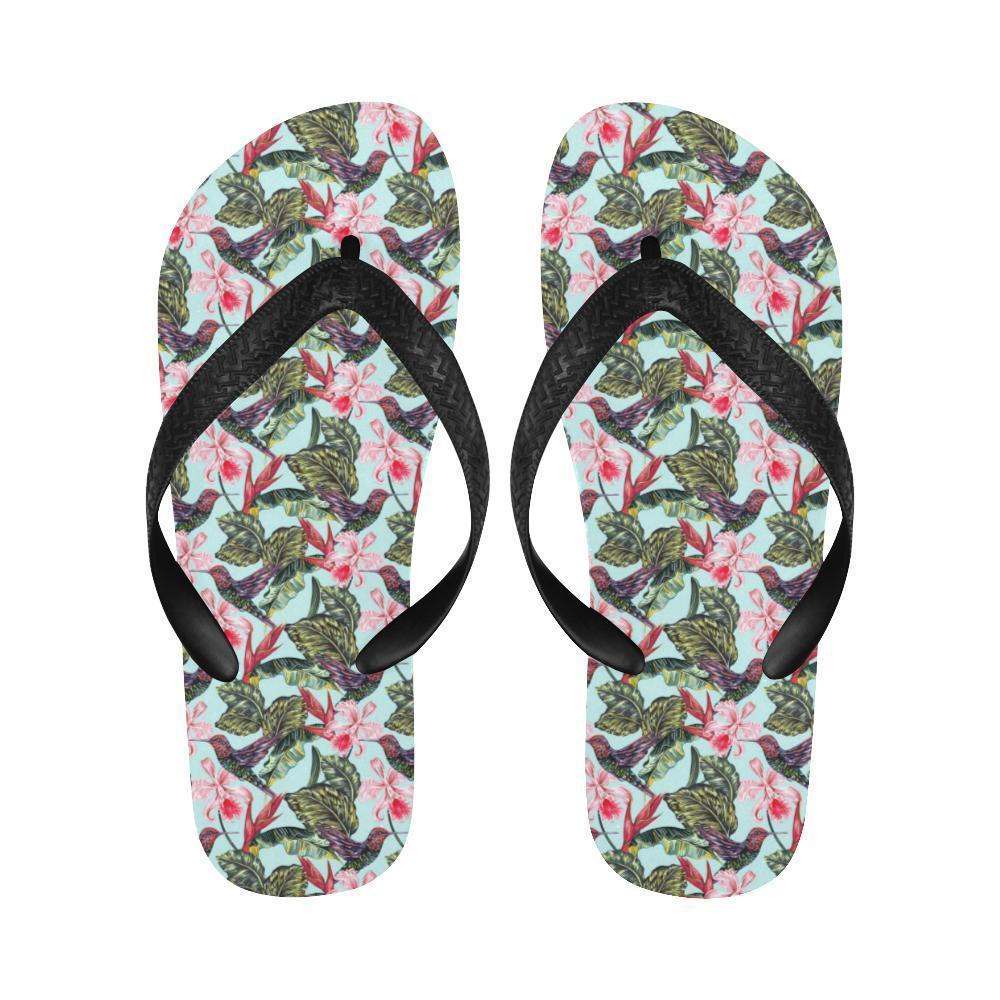 Hummingbird Cute Themed Print Flip Flops-JTAMIGO.COM