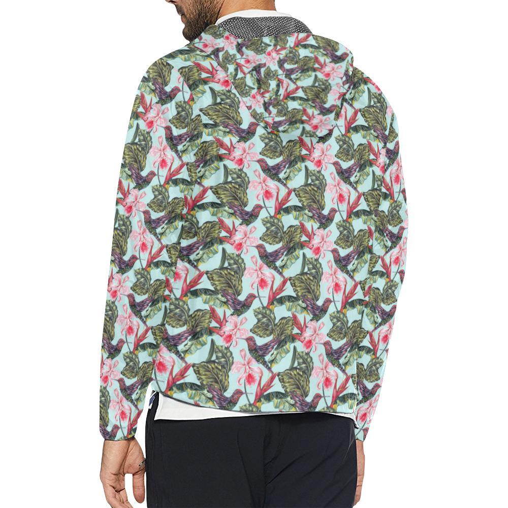 Hummingbird Cute Themed Print Men Windbreaker Jacket-JTAMIGO.COM