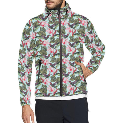 Hummingbird Cute Themed Print Men Windbreaker Jacket-JTAMIGO.COM