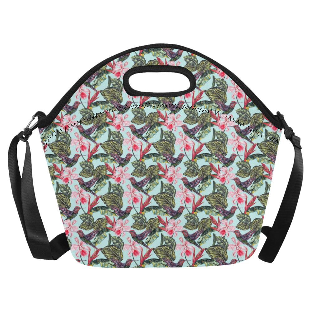 Hummingbird Cute Themed Print Neoprene Lunch Bag (Model 1669)(Large)-JTAMIGO.COM