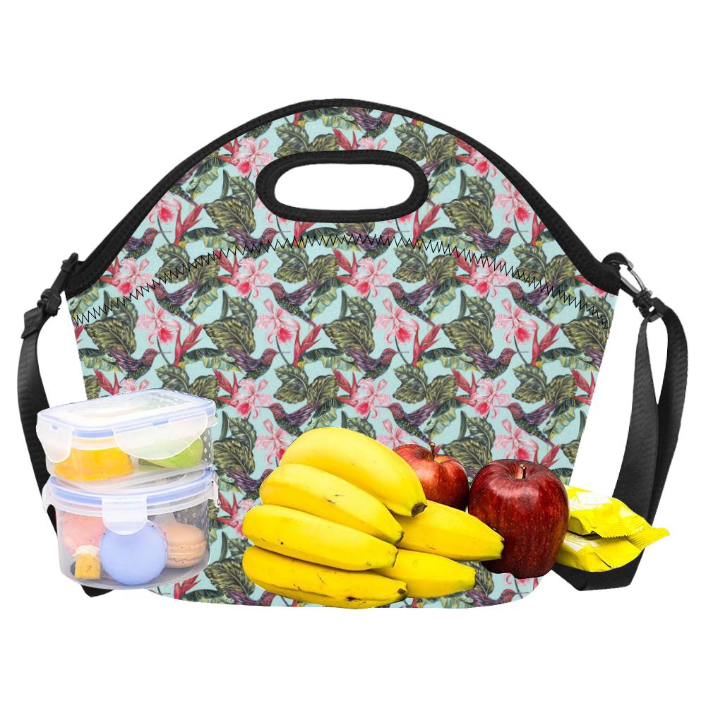 Hummingbird Cute Themed Print Neoprene Lunch Bag (Model 1669)(Large)-JTAMIGO.COM