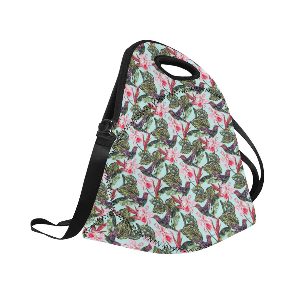 Hummingbird Cute Themed Print Neoprene Lunch Bag (Model 1669)(Large)-JTAMIGO.COM