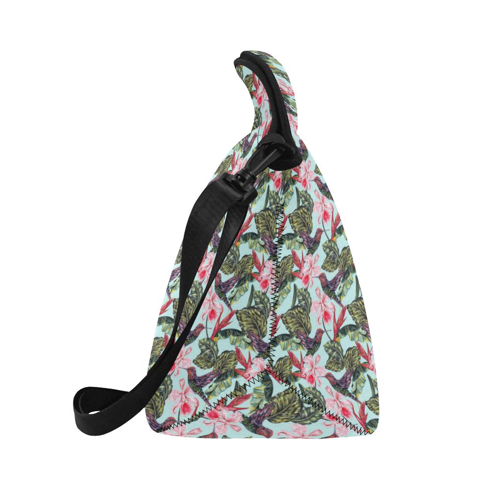 Hummingbird Cute Themed Print Neoprene Lunch Bag (Model 1669)(Large)-JTAMIGO.COM