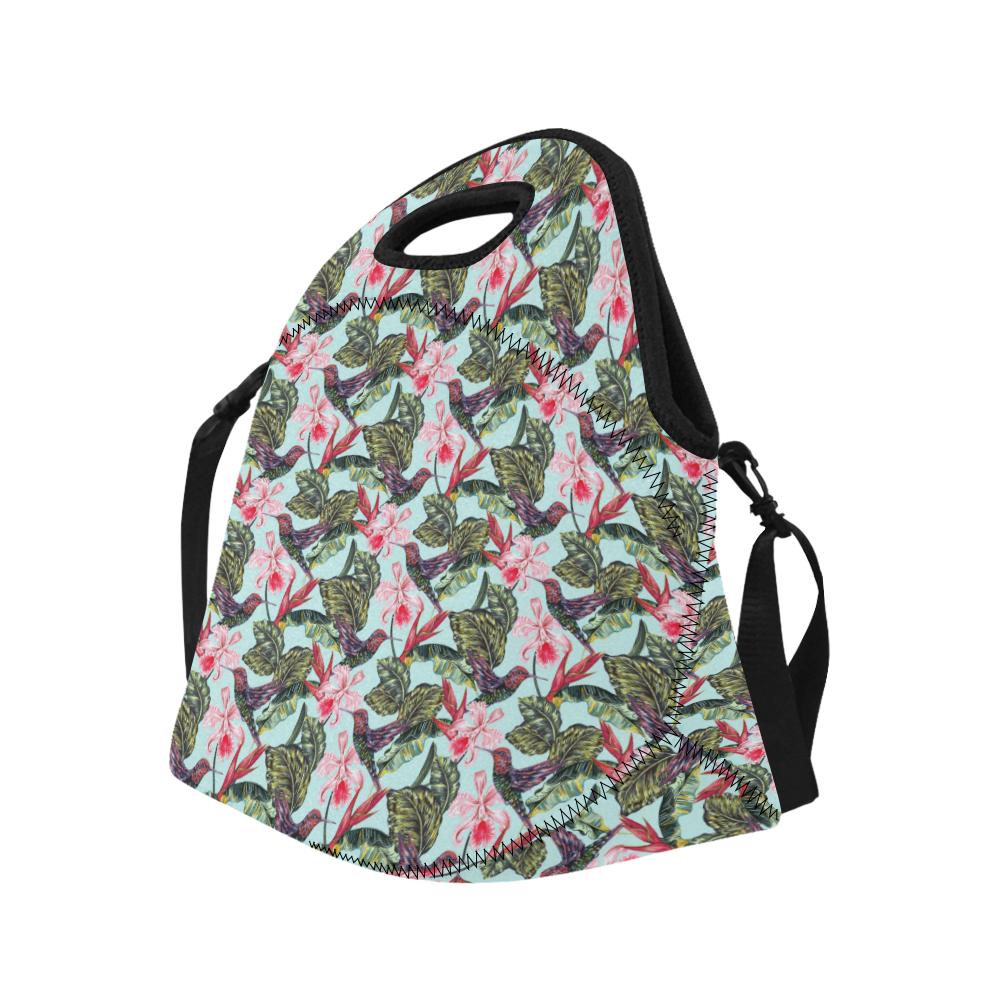 Hummingbird Cute Themed Print Neoprene Lunch Bag (Model 1669)(Large)-JTAMIGO.COM