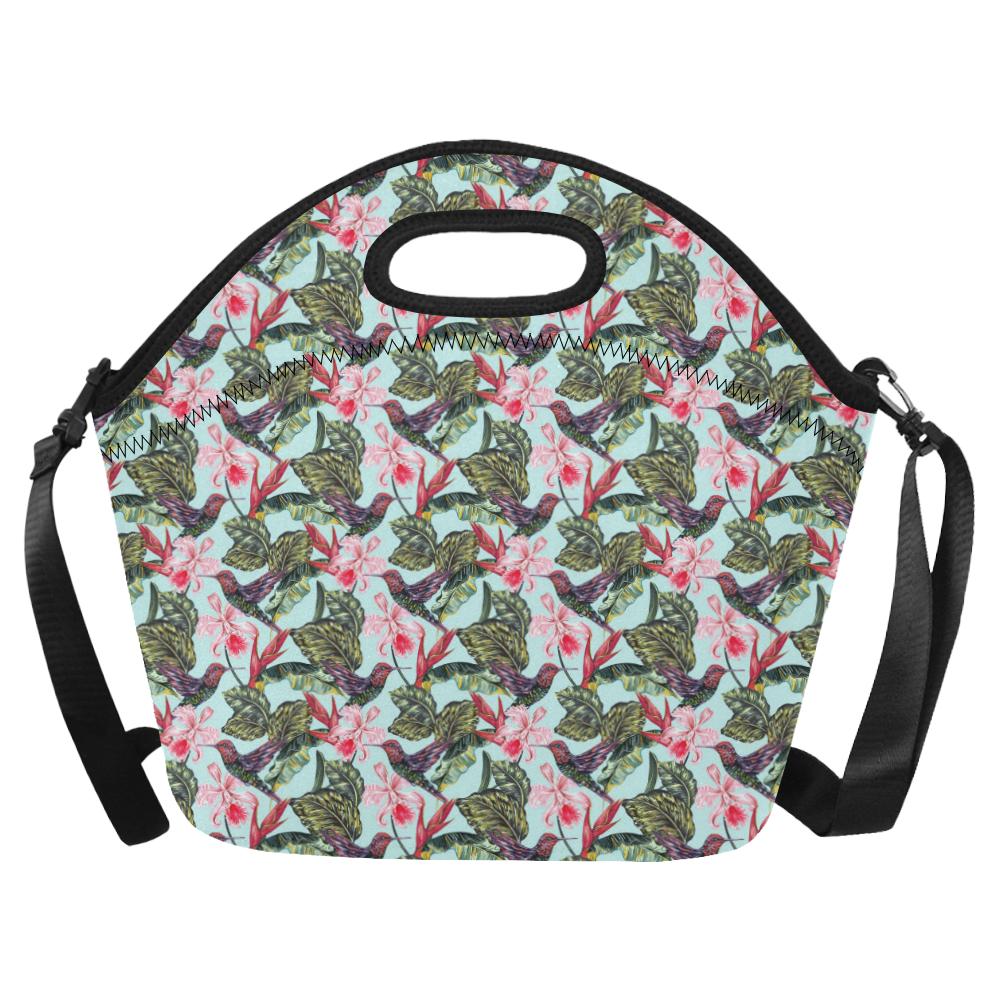 Hummingbird Cute Themed Print Neoprene Lunch Bag (Model 1669)(Large)-JTAMIGO.COM