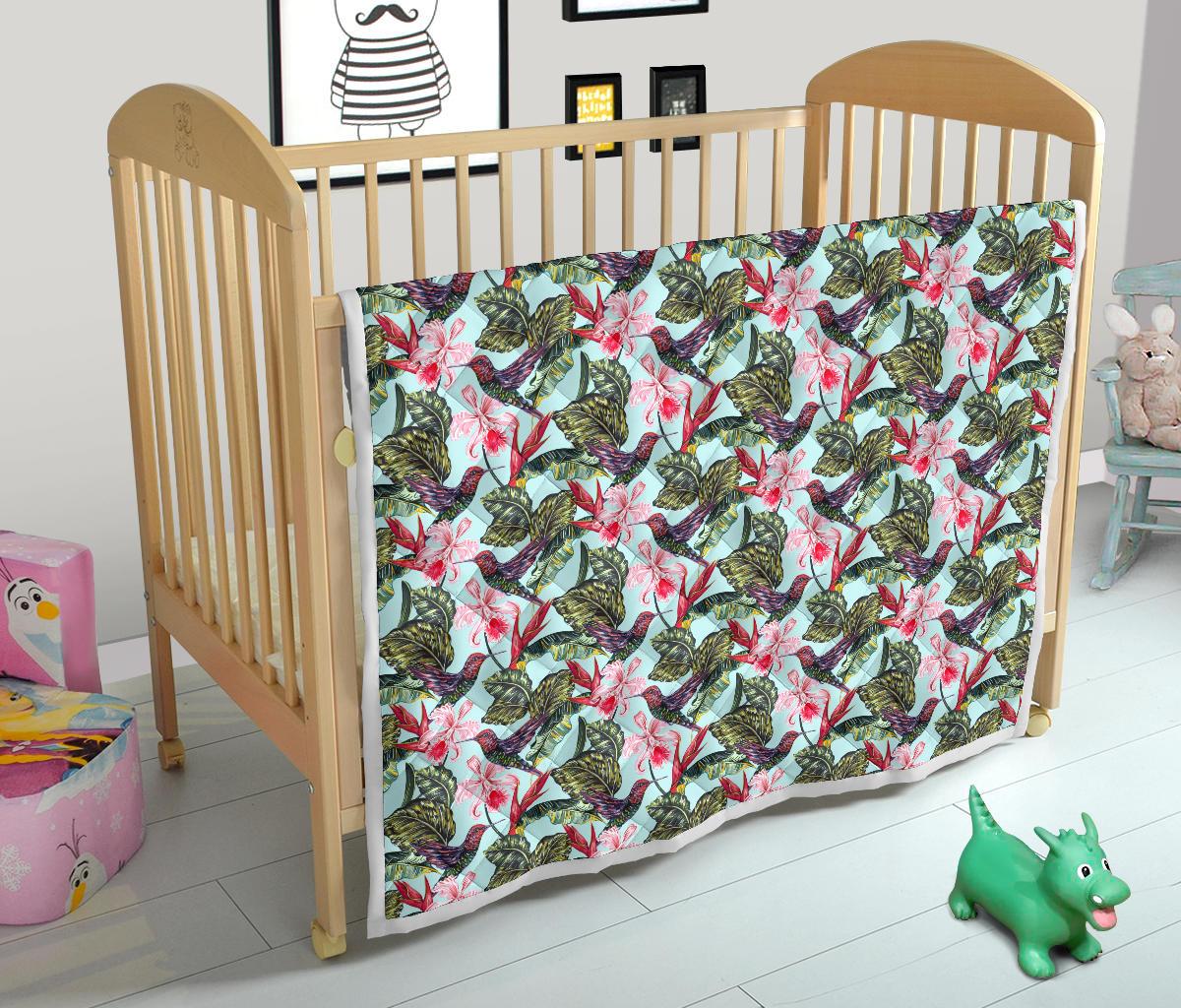 Hummingbird Cute Themed Print Premium Quilt-JTAMIGO.COM
