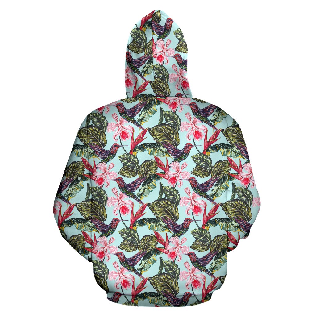 Hummingbird Cute Themed Print Pullover Hoodie