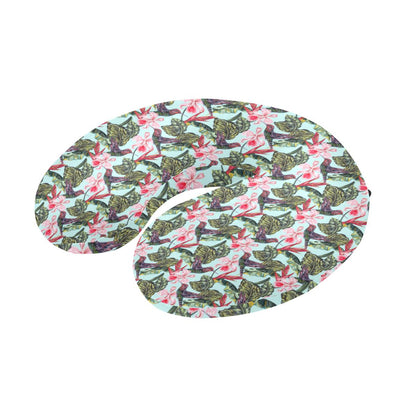 Hummingbird Cute Themed Print U-Shaped Travel Neck Pillow-JTAMIGO.COM