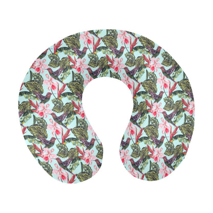 Hummingbird Cute Themed Print U-Shaped Travel Neck Pillow-JTAMIGO.COM