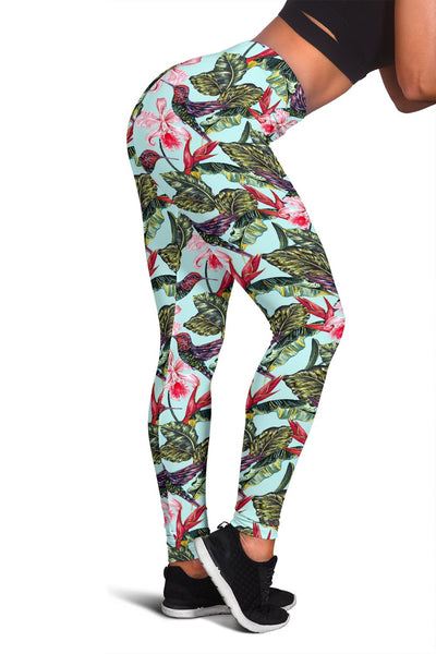 Hummingbird Cute Themed Print Women Leggings