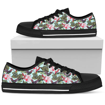 Hummingbird Cute Themed Print Women Low Top Shoes