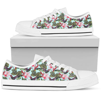 Hummingbird Cute Themed Print Women Low Top Shoes