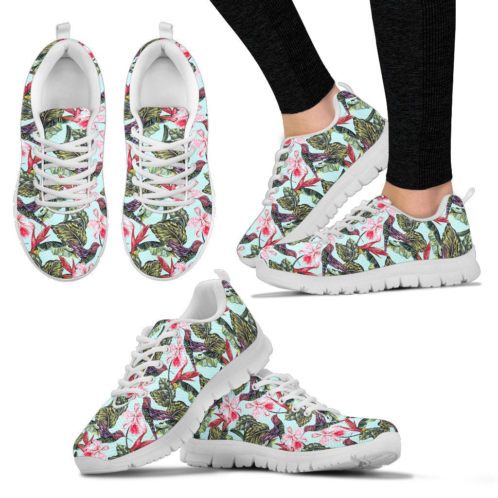 Hummingbird Cute Themed Print Women Sneakers Shoes