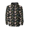 Hummingbird Flower Themed Print Men Windbreaker Jacket-JTAMIGO.COM