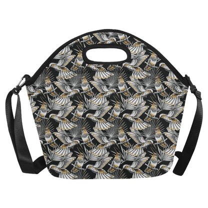 Hummingbird Gold Design Themed Print Neoprene Lunch Bag (Model 1669)(Large)-JTAMIGO.COM