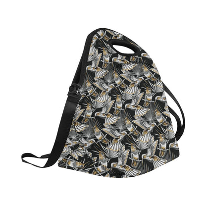 Hummingbird Gold Design Themed Print Neoprene Lunch Bag (Model 1669)(Large)-JTAMIGO.COM