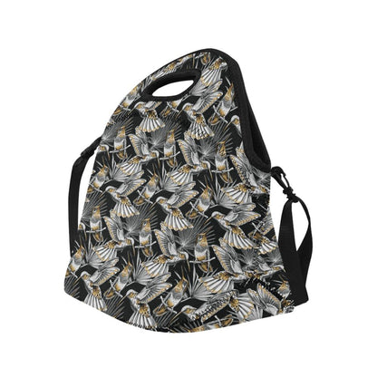 Hummingbird Gold Design Themed Print Neoprene Lunch Bag (Model 1669)(Large)-JTAMIGO.COM