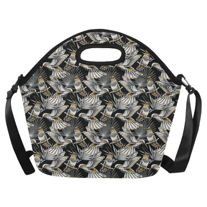 Hummingbird Gold Design Themed Print Neoprene Lunch Bag (Model 1669)(Large)-JTAMIGO.COM
