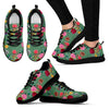 Hummingbird With Rose Themed Print Women Sneakers Shoes