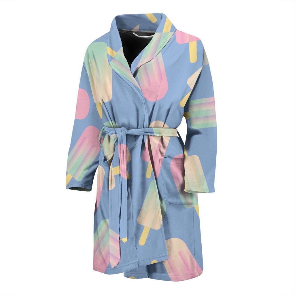 Ice Cream Pattern Print Design 05 Men Bathrobe-JORJUNE.COM