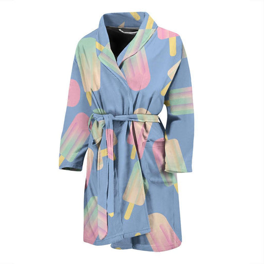 Ice Cream Pattern Print Design 05 Men Bathrobe-JORJUNE.COM