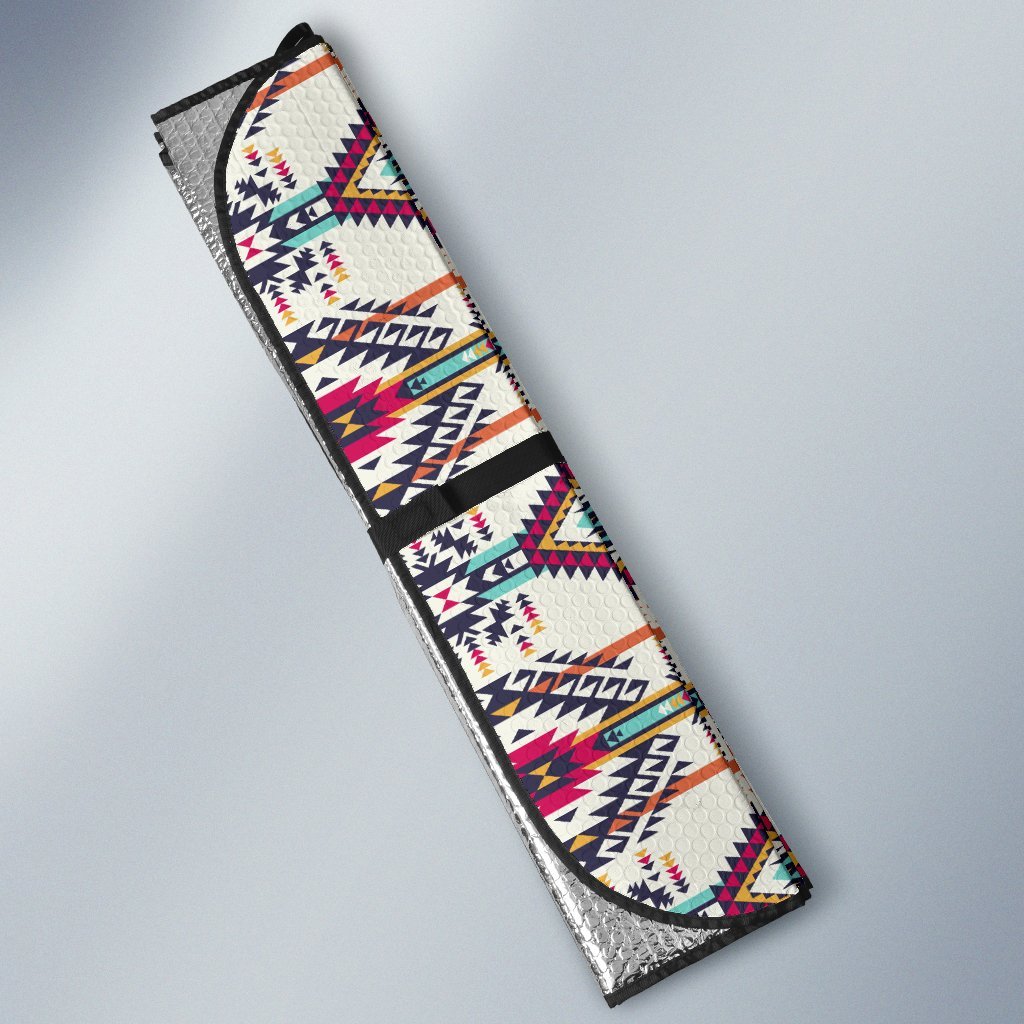 Indian Navajo Art Themed Design Print Car Sun Shade For Windshield