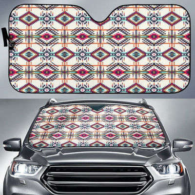 Indian Navajo Art Themed Design Print Car Sun Shade For Windshield