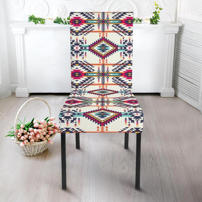 Indian Navajo Art Themed Design Print Dining Chair Slipcover-JTAMIGO.COM