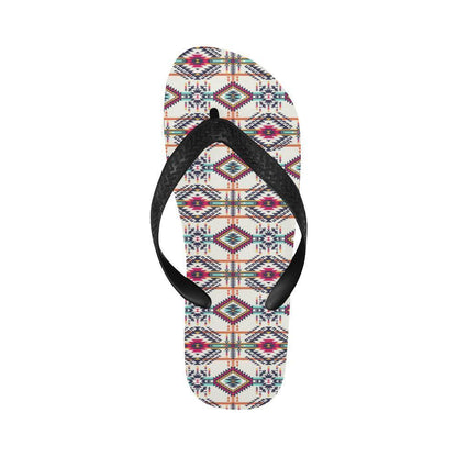 Indian Navajo Art Themed Design Print Flip Flops-JTAMIGO.COM