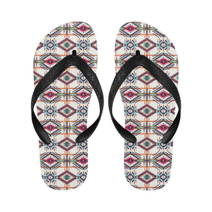 Indian Navajo Art Themed Design Print Flip Flops-JTAMIGO.COM