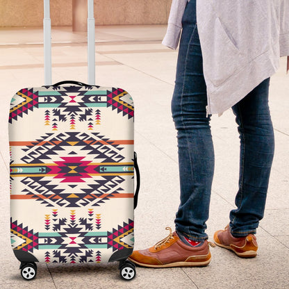 Indian Navajo Art Themed Design Print Luggage Cover Protector