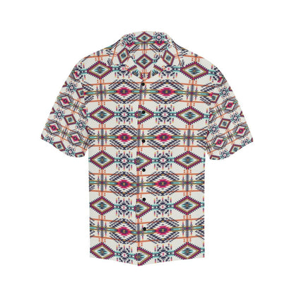 Indian Navajo Art Themed Design Print Men Aloha Hawaiian Shirt
