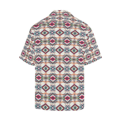 Indian Navajo Art Themed Design Print Men Aloha Hawaiian Shirt