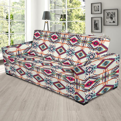 Indian Navajo Art Themed Design Print Sofa Slipcover-JTAMIGO.COM