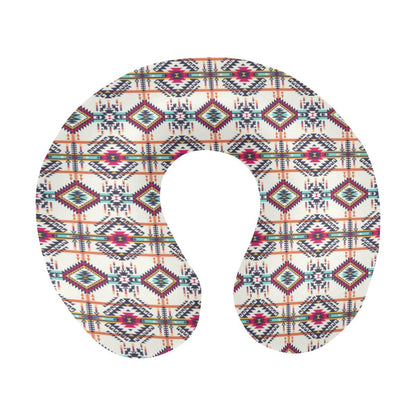 Indian Navajo Art Themed Design Print U-Shaped Travel Neck Pillow-JTAMIGO.COM