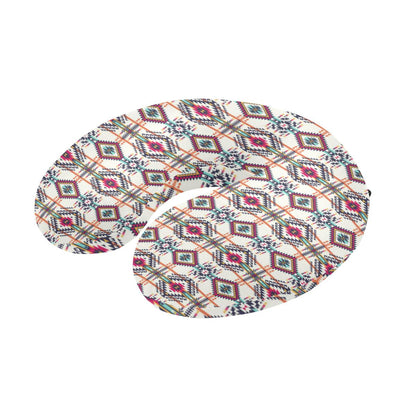 Indian Navajo Art Themed Design Print U-Shaped Travel Neck Pillow-JTAMIGO.COM