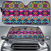 Indian Navajo Color Themed Design Print Car Sun Shade For Windshield