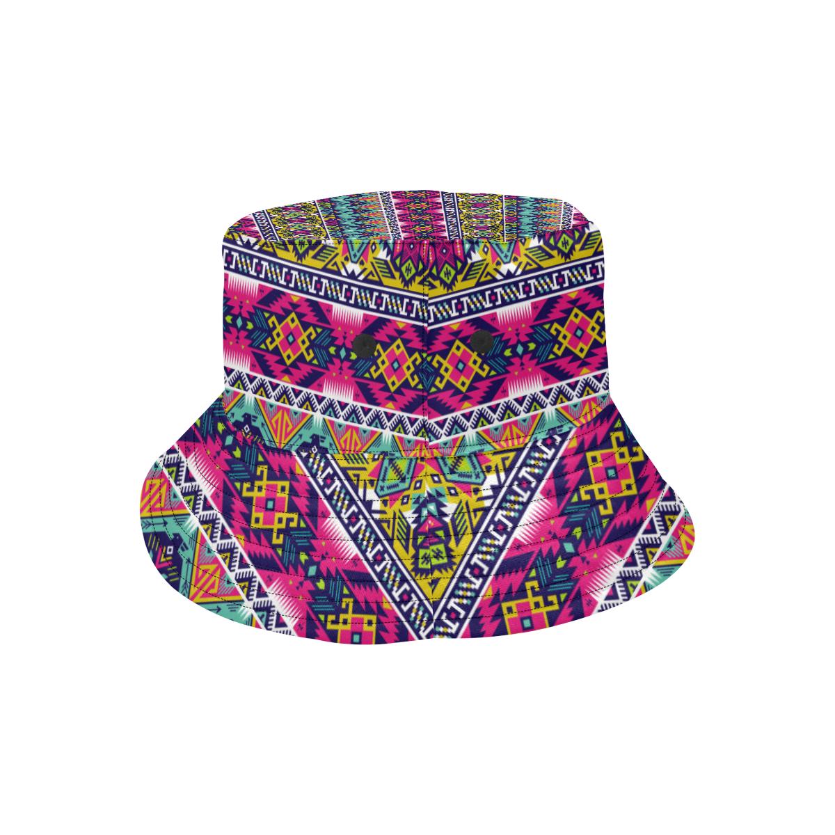 Indian Navajo Color Themed Design Print Unisex Bucket Hat