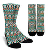 Indian Navajo Ethnic Themed Design Print Crew Socks