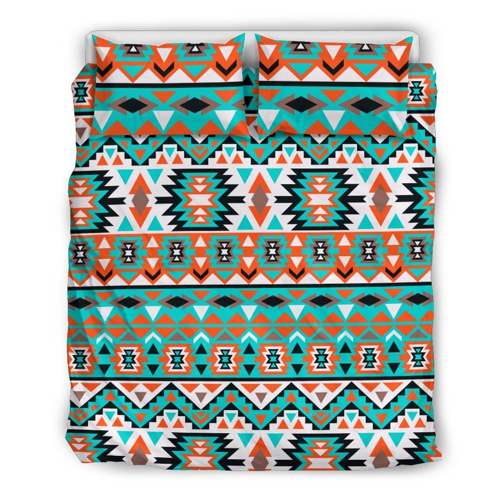 Indian Navajo Ethnic Themed Design Print Duvet Cover Bedding Set