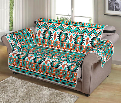 Indian Navajo Ethnic Themed Design Print Loveseat Sofa Protector-JTAMIGO.COM