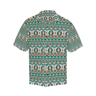 Indian Navajo Ethnic Themed Design Print Men Aloha Hawaiian Shirt